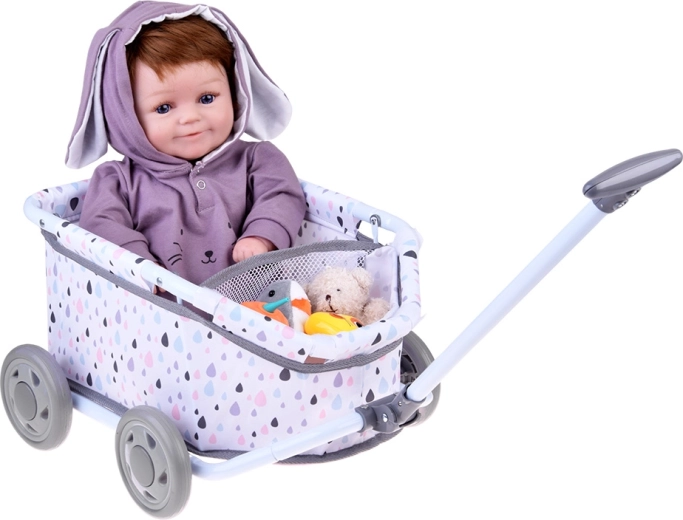 Blød tekstilkurv med smart opbevaringsplads