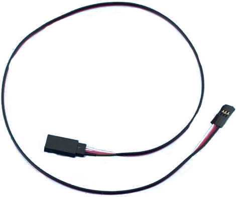 Servoforlængerkabel Futaba 45 cm, fladt