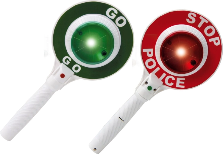 Jamara politiets signalpaddle stop/go med lys - 1 stk.