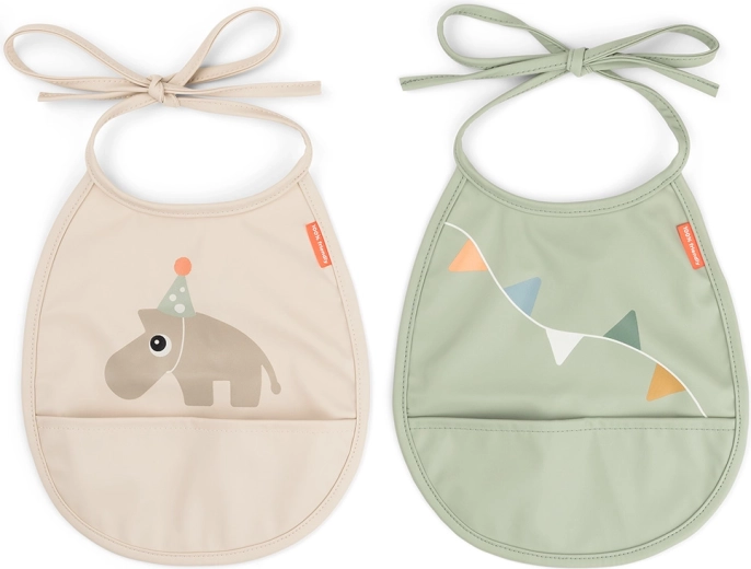 Done by Deer hagesmække med lomme Tiny Celebration i sandfarve – 2 stk.
