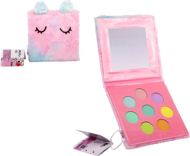 Create It! øjenskyggepalette i pelsagtigt etui