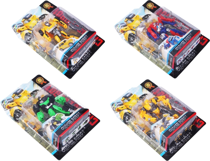 Transformerende robotbil Super Hero 11 cm - 1 stk.