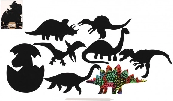 Skrabepapir Dinosaur