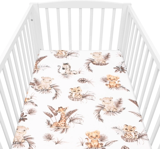 Bomuldslagen til tremmeseng New Baby Safari 120 × 60 cm