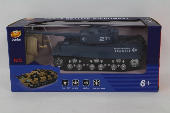 RC-tank med oplader, blå