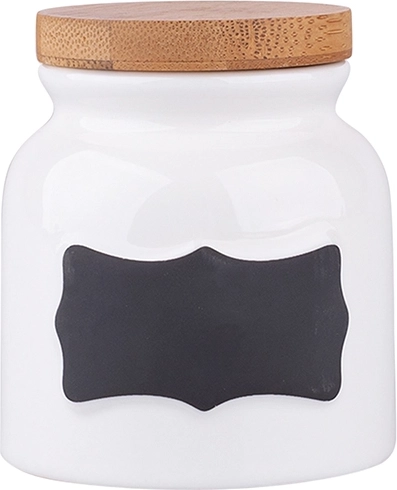 Porcelænskrukke Regular 200 ml med bambuslåg