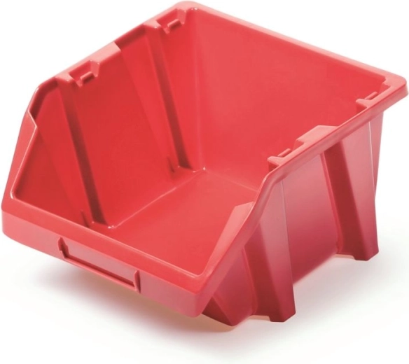Plastisk opbevaringsboks Bineer Short 144 × 118 × 84 mm, rød