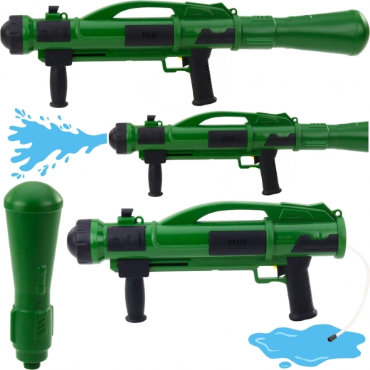 Vandpistol Bazooka med pumpe, 73 cm, grøn