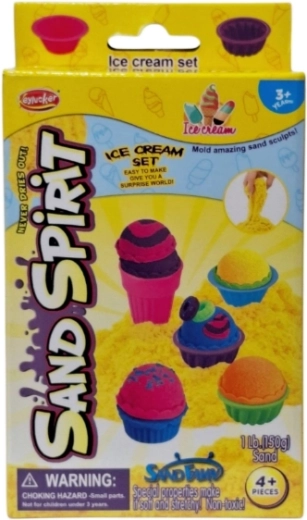 Kreativt sæt med kinetisk sand til is