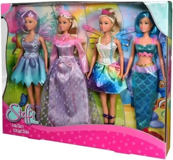 Steffi Love fantasykollektion med 4 dukker