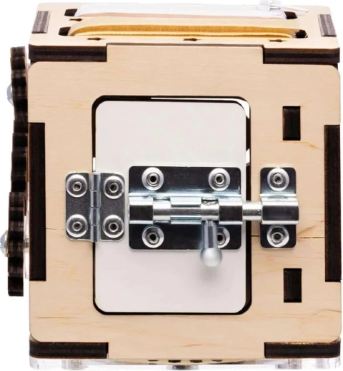 Låge med skyderigle og hængsler