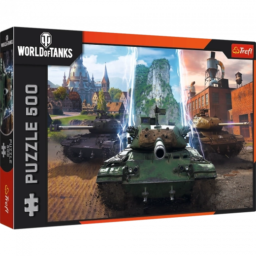 puslespil 500 brikker - world of tanks: tid til action! trefl
