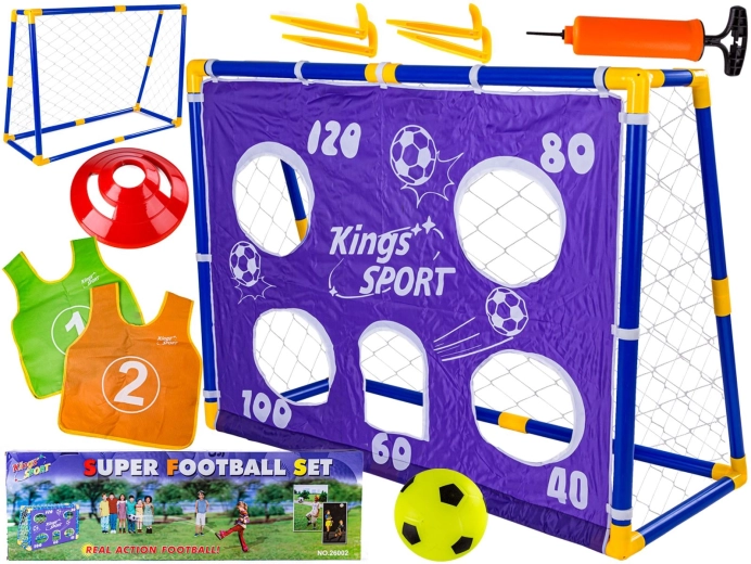 Fodboldsæt med mål til børn