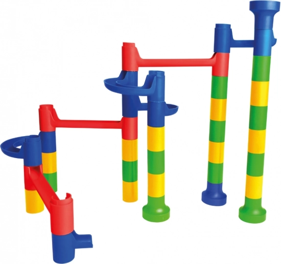 Farverig kuglebane til børn