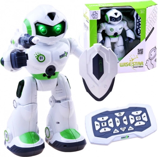 RC-robot med fjernbetjening, dans, lys og lyde