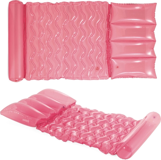 Oppustelig strandluftmadras INTEX pink 173 × 89 cm