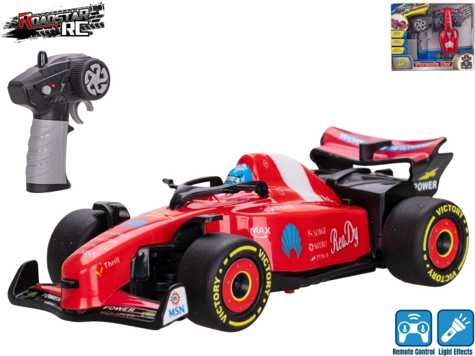 RC-formel Roadstar med lys 2,4 GHz rød 13,5 cm