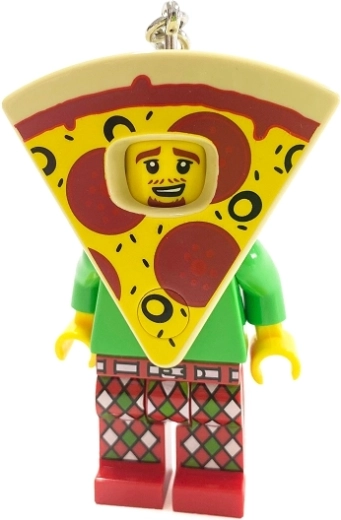 Sjovt LEGO-design med pizzakostume