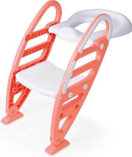 Toilettrappe med sæde, orange