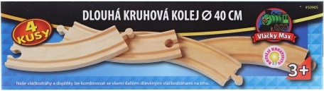 Vláčky Max lang buet skinne - 4 stk.
