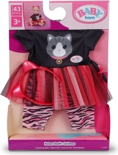 Baby Born kjole med kat til dukker 43 cm