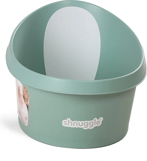 Shnuggle småbarnsbadekar med støtte – Eucalyptus
