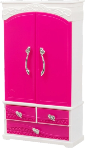 Rummeligt garderobeskab med funktionelle detaljer