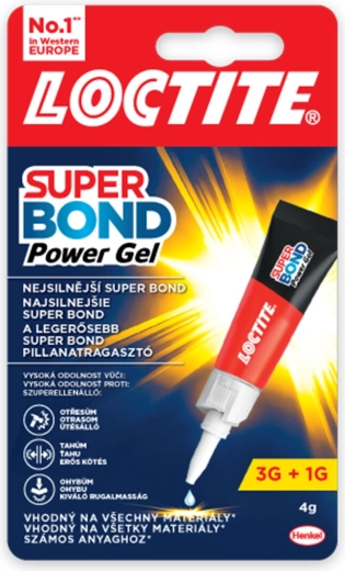 Sekundlim i gel Super Bond Power 4 g