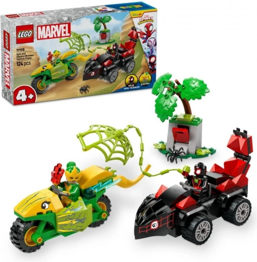LEGO SPIDEY og hans fantastiske venner: dino-forfølgelse med Spin og Electro (4+, 124 dele)