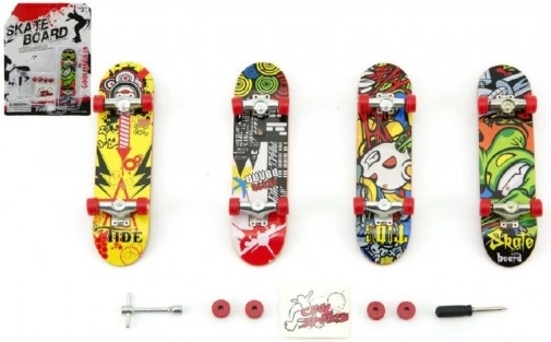 Finger Skateboard i Plastik 10 cm med Tilbehør