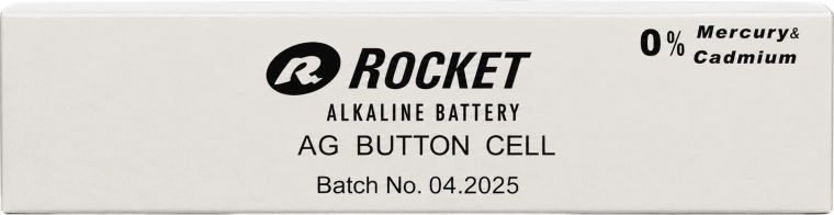 Alkaliske knapcellebatterier Rocket AG13 (LR44) 1,5 V – pakke med 200 stk.