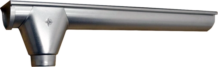 Enderender L+V 330 mm, venstre, galvaniseret stål