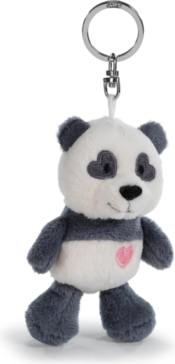 Plysbjørn-nøglering panda med hjerte 10 cm NICI