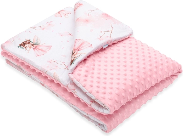 Babyplaid i minky med fyld New Baby Feer 80 × 100 cm