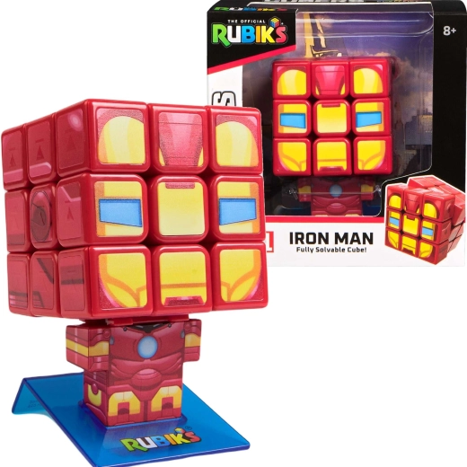 Rubiks terning 3x3 CUBERS MARVEL Iron Man med stander