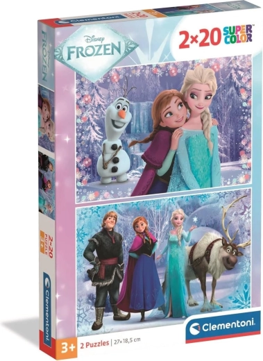 Clementoni puslespil Frost 2×20 brikker