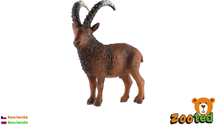 Bjergged zooted plastikfigur 8 cm
