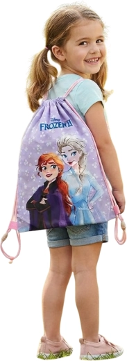 Børnesnorpose til ryggen Frozen II lilla 40 × 35 cm