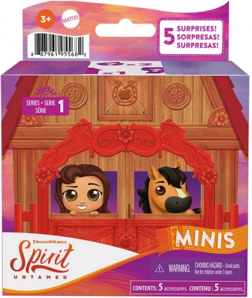 Figurer Mustang Minikůň og mini-ven blond