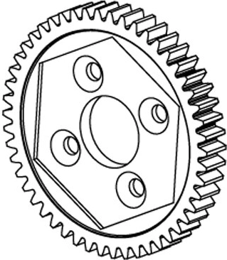Jamara hovedtandhjul Dakar/BL8, 50 tænder, modul 0,8