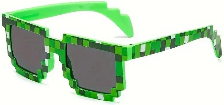 Partybriller i Minecraft-stil - 1 stk.