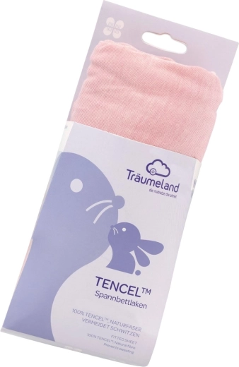 Träumeland stræklagen Tencel 40 × 90 cm malve-rose