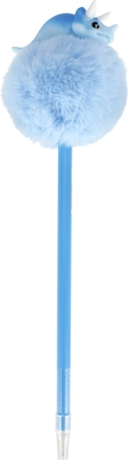 Legesyg dinosaur-topper med blød pompon