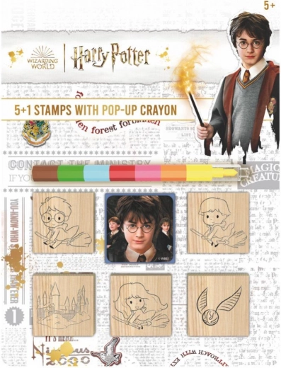 stempelsæt med voksfarve harry potter 5+1
