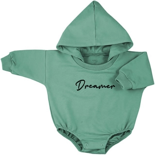 Babybody baggy med hætte Koala Dreamer grøn