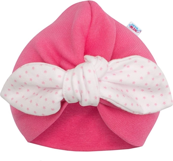 Pigeturban-hue New Baby For Girls med prikker