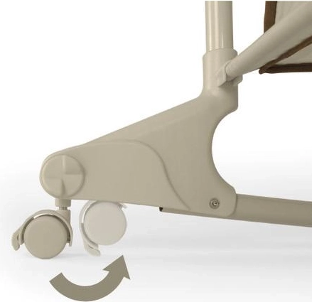 Let at flytte takket være hjul med lås