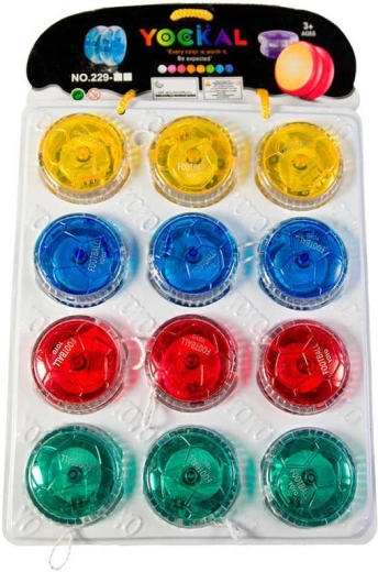 Transparent plastik-yo-yo 5 cm - 1 stk.