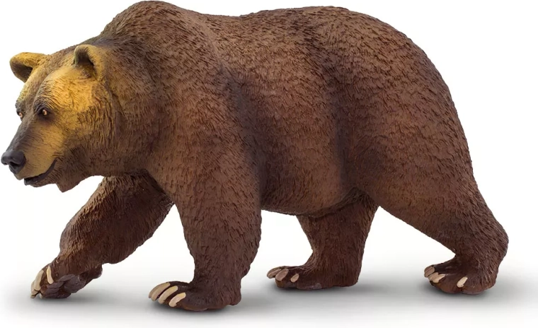Figur af grizzlybjørn Safari Ltd. - 1 stk.