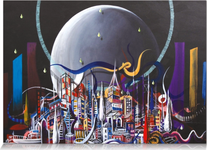 Puslespil Månestad 1000 brikker